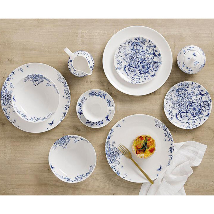 Набор посуды «Цветочная поляна», сахарница 340 мл и молочник 280 мл, в подарочной упаковке