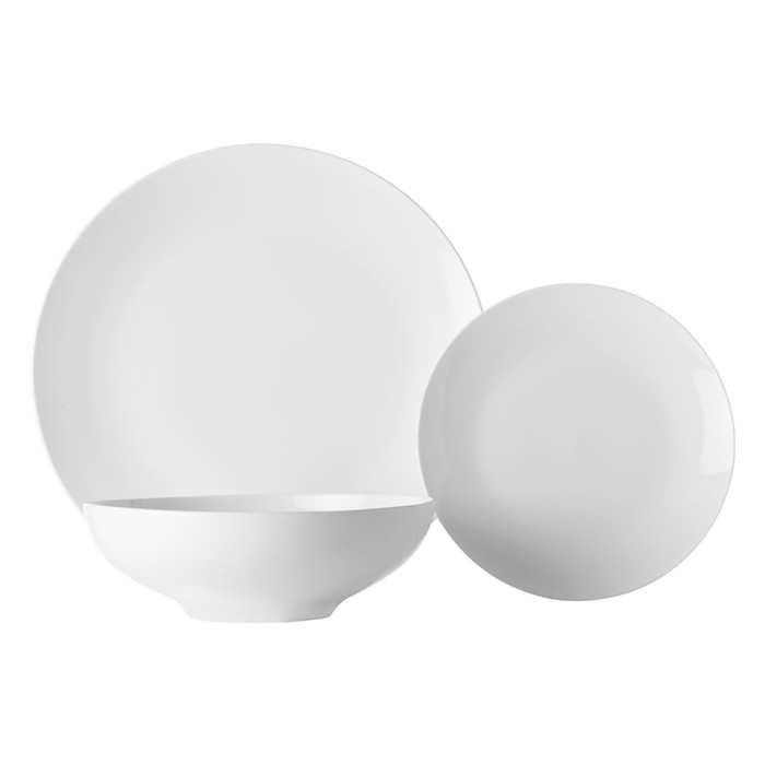 Набор тарелок «Белая коллекция», в подарочной упаковке, 12 предметов