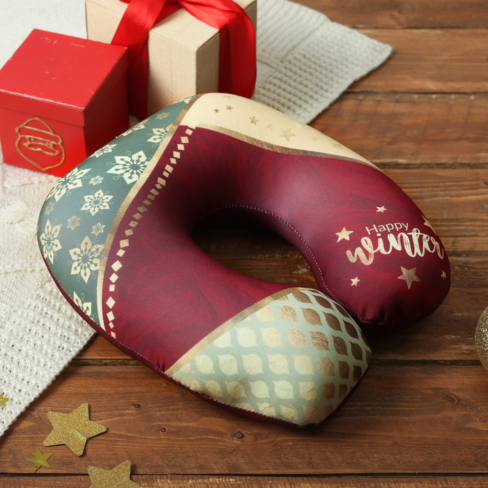 Подголовник-подушка антистресс "Happy winter"