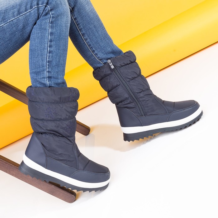 Сапожки-дутики женские MINAKU 98-9 синий р. 41