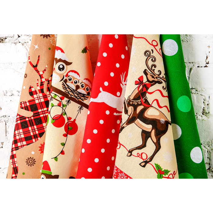 Комплект полотенец для кухни Spany 35x61 2шт, рогожка, хл.100%, Олень 2