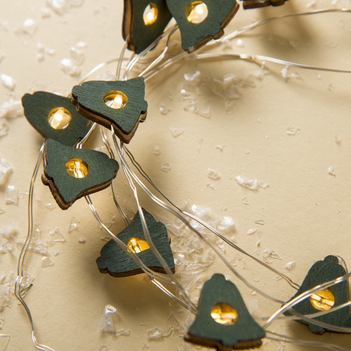 НИТЬ, 2 м, "Роса", с насад, "Колокольчик синий",LED-20-3V, 2*АА(не в компл),фиксинг,Т/БЕЛЫЙ