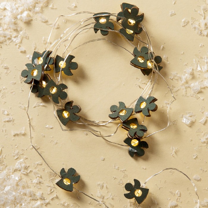 НИТЬ, 2 м, "Роса", с насад, "Ангел синий", LED-20-3V, 2*АА (не в компл), фиксинг, Т/БЕЛЫЙ