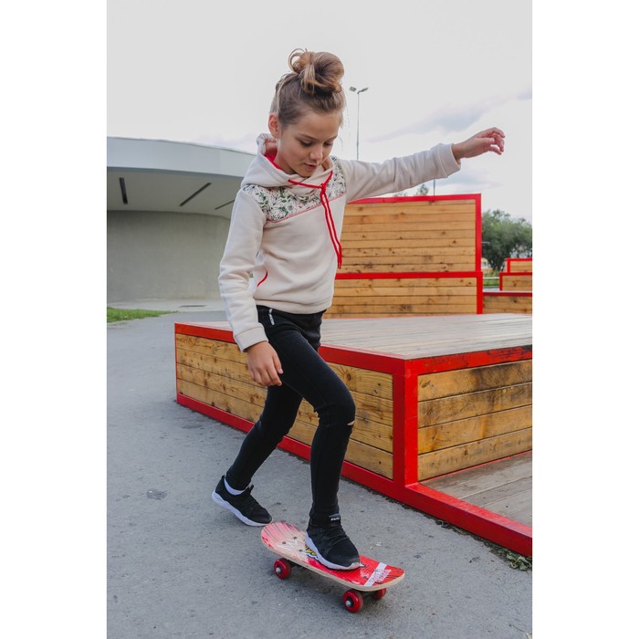 Джегинсы для девочки рваные на колене HZ-12, черный, рост 152