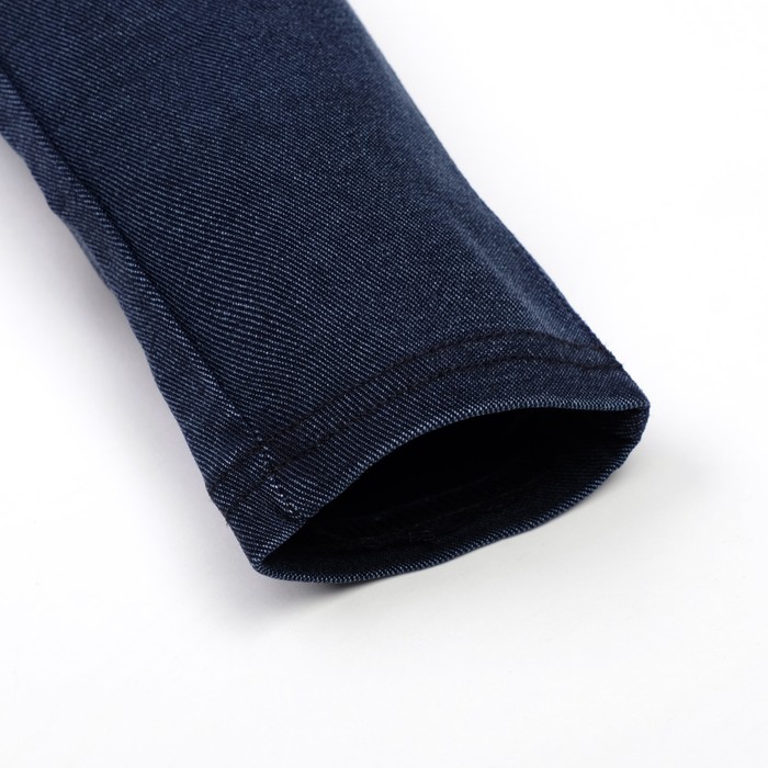 Джегинсы для девочки рваные на колене HZ-09, синий, рост 134