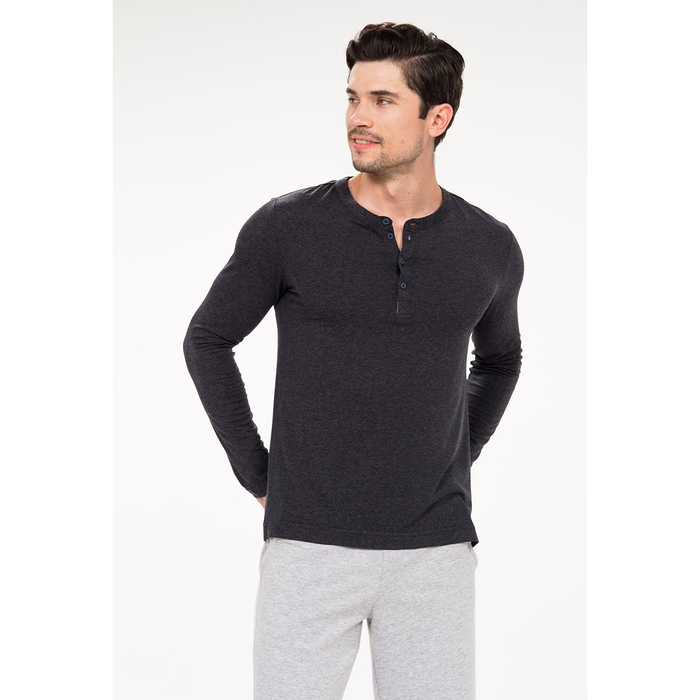 Футболка мужская AW18-BGUZ-591 цвет графит, р-р 50-52