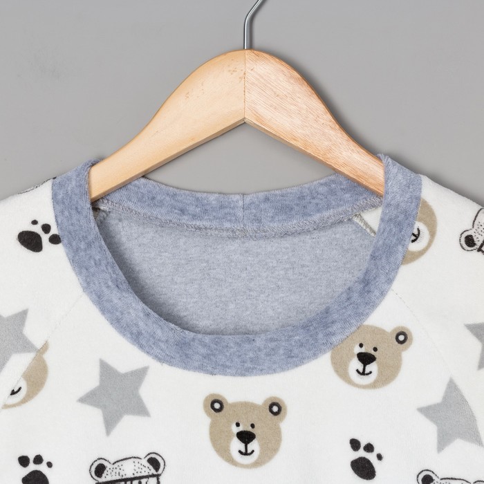 Комплект женский (джемпер, брюки) "Мишки" КВ237 цвет серый, р-р 48