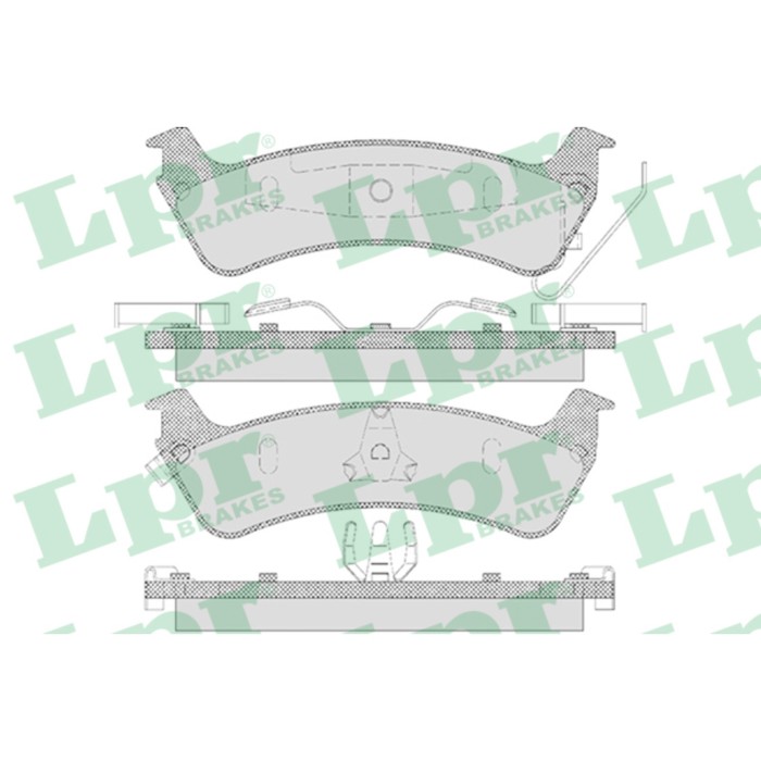 Колодки тормозные дисковые LPR 05P595