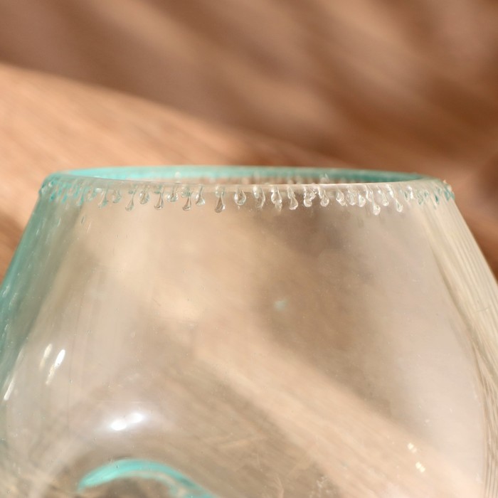 Вазон стекло на дереве "Забота" 20х30х25 см