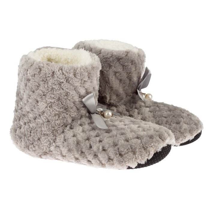 Тапочки-сапожки женские (серый) (р. 37/39) (25 см)