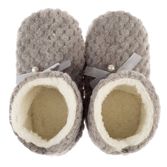 Тапочки-сапожки женские (серый) (р. 37/39) (25 см)