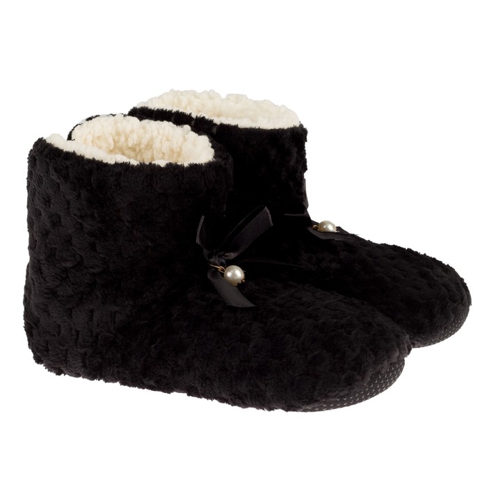 Тапочки-сапожки женские (черный) (р. 37/39) (25 см)