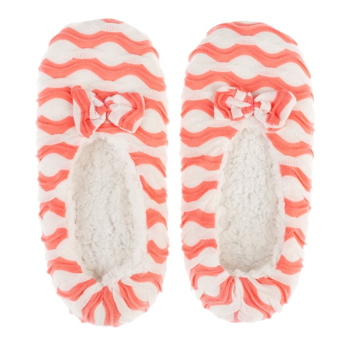 Тапочки-балетки женские (коралл) (р. 37/39) (25 см)