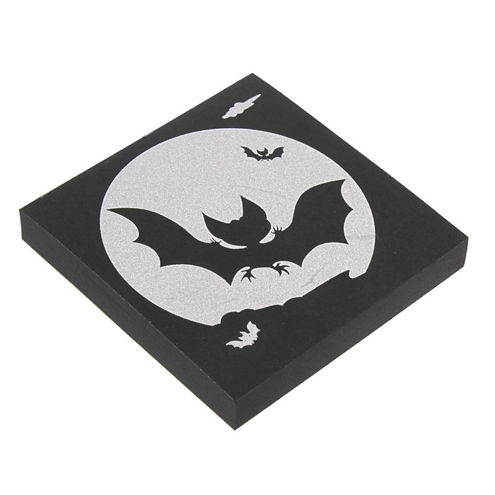 Блок бумаги для записей 8.5 х 8.5 см, 100 листов "Летучая мышь", 80 г/м2