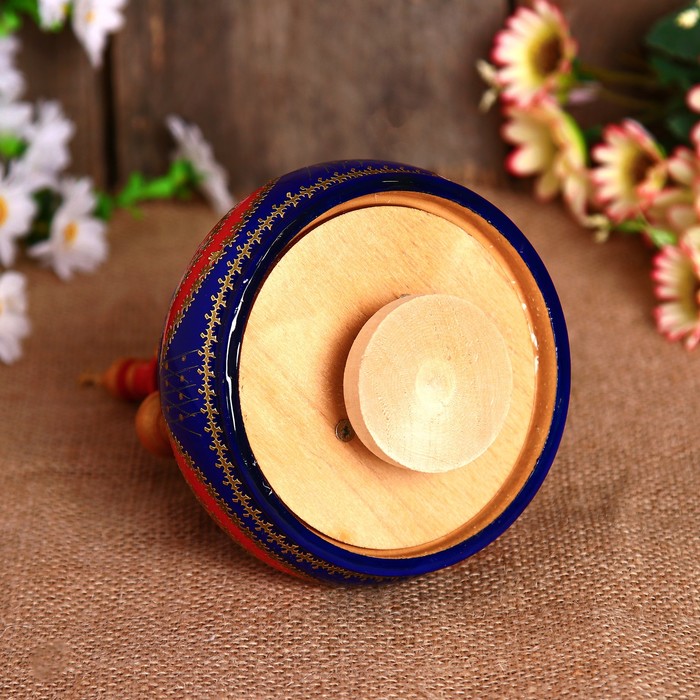 Сувенир-шкатулка музыкальная "Храм", 19х15,5 см, красно-синяя