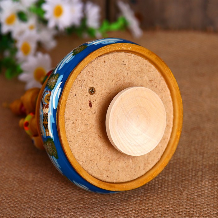 Сувенир-шкатулка музыкальная "Храм. Зимушка", 19х15,5 см