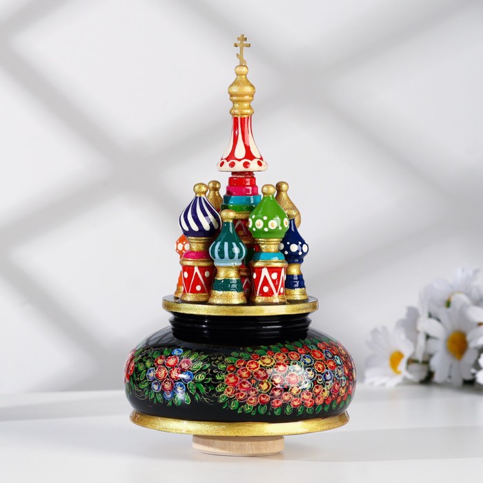

Сувенир музыкальный "Храм. Жостово", 19х15,5 см, черная