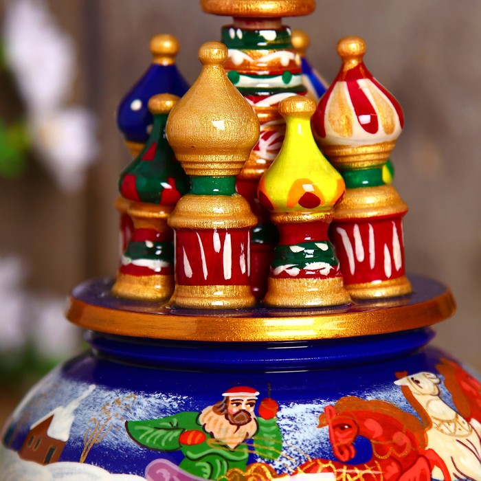 Сувенир-шкатулка музыкальная "Храм.Тройка", 19х15,5 см