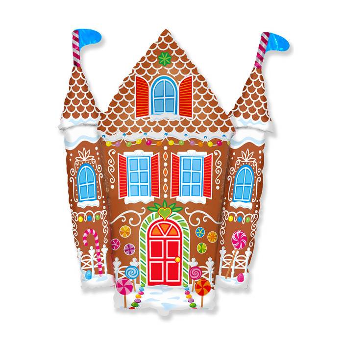 Шар фольгированный 34" "Пряничный домик" ФМ