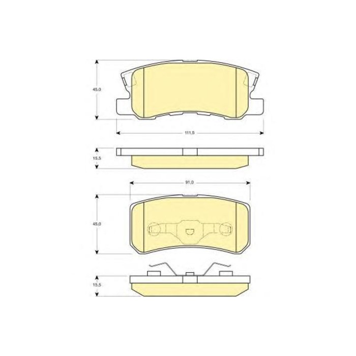 Колодки тормозные дисковые GIRLING 6132479
