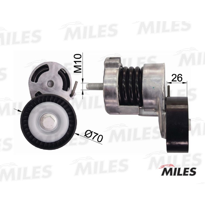Натяжитель ремня приводного MILES AG00044