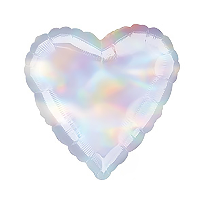 Шар фольгированный 18” Сердце блеск Iridescent A