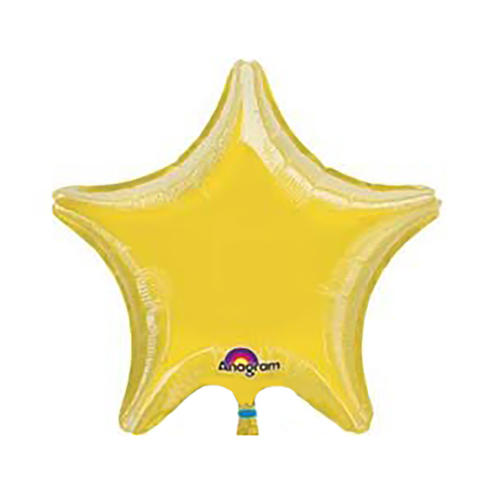 Шар фольгированный 19” Звезда металлик Yellow A