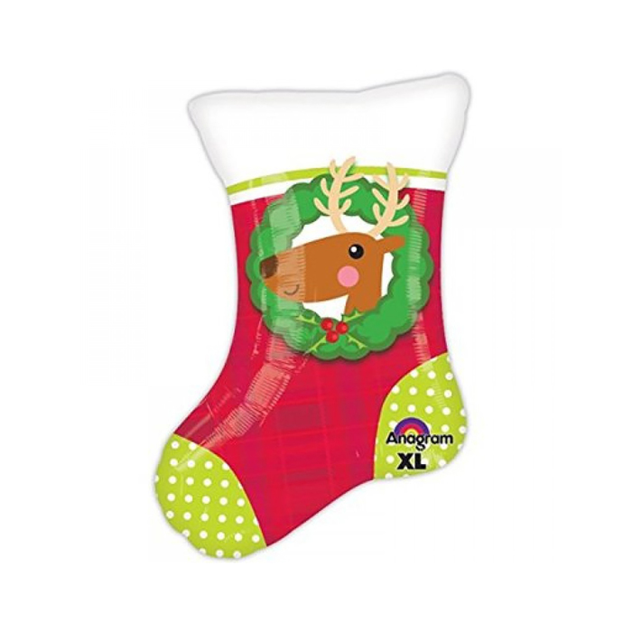 Шар фольгированный 18" "Носок" рождество A