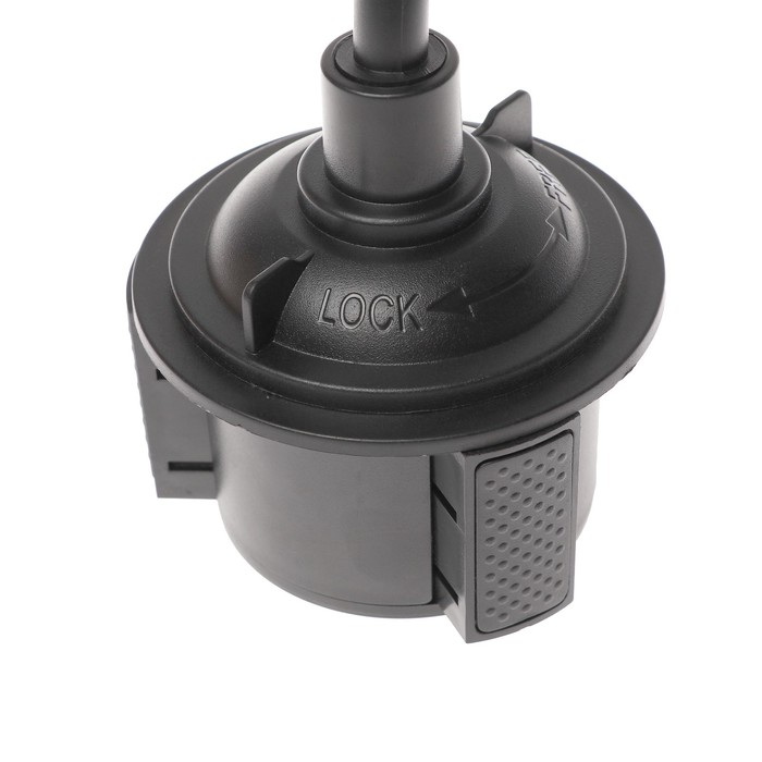 Держатель телефона в подстаканник на гибкой штанге, раздвижной 4,5-9 см, черный