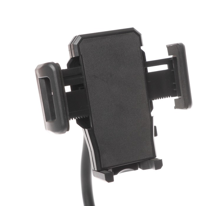 Держатель телефона в подстаканник на гибкой штанге, раздвижной 4,5-9 см, черный