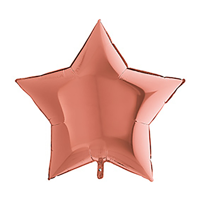 Шар фольгированный 36” Звезда металлик Rose Gold G