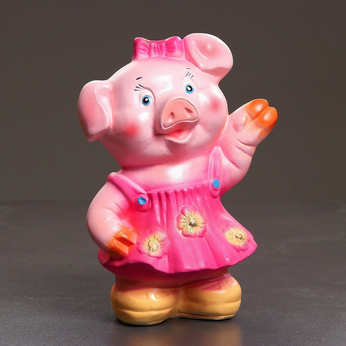 Копилка "Свинка девочка" 15х23х32см МИКС