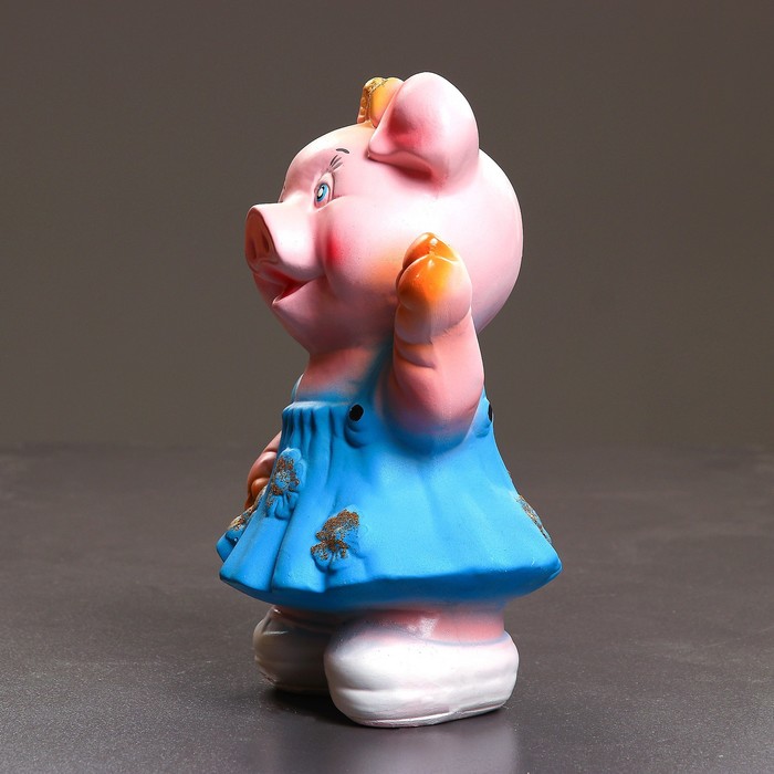 Копилка "Свинка девочка" 15х23х32см МИКС