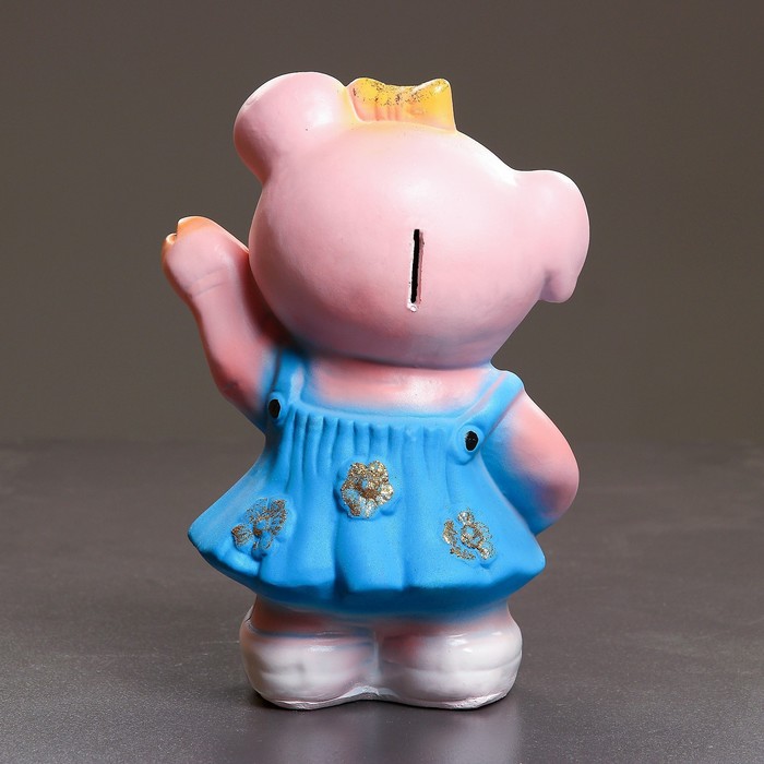 Копилка "Свинка девочка" 15х23х32см МИКС