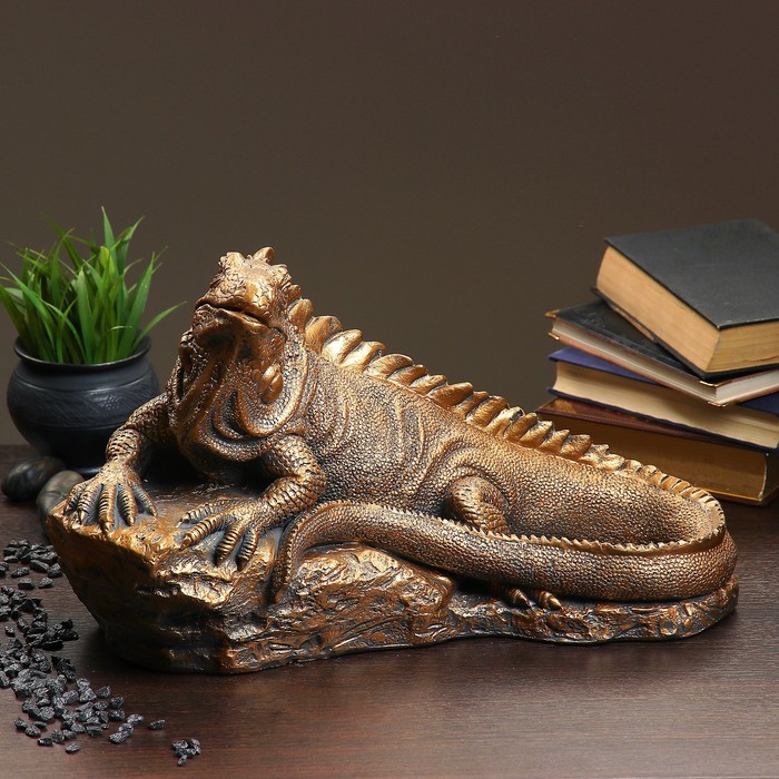 Фигура "Игуана" бронза 27х23х45см