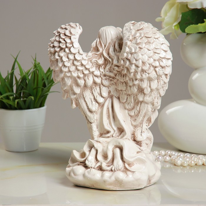 Фигура "Ангел дева молящаяся" состаренный 25х20х15см