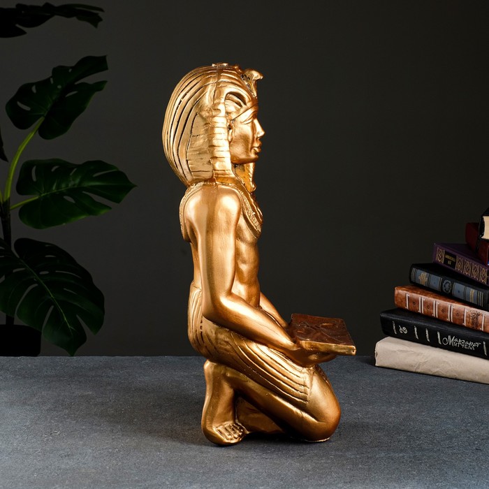 Фигура "Фараон сидя" бронза 50х20х22см