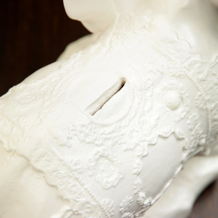 Светящаяся копилка "Слон со слоненком" белый 30см