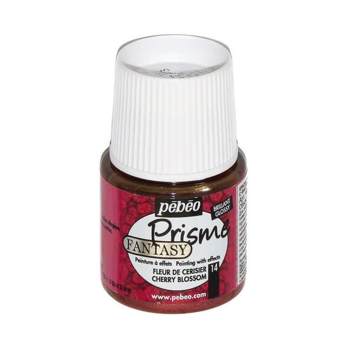 Краска по стеклу и керамике 45мл Pebeo Fantasy Prisme 166014 вишневый