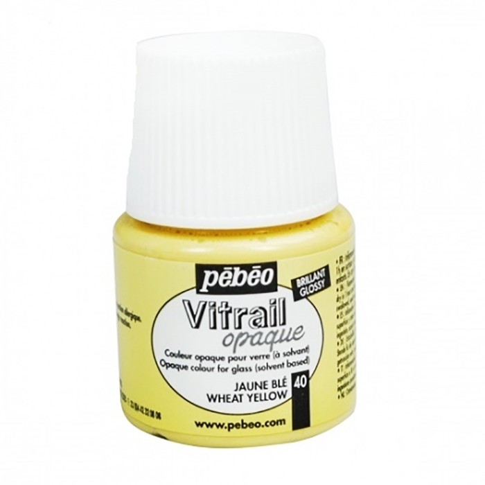 Краска по стеклу витражная 45мл Pebeo Vitrail лаковая полупрозрачная 050-040 золотая рожь