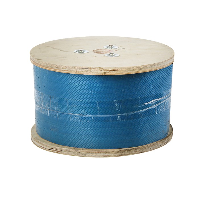 Трос для растяжки, DIN 3055, стальной, d=6 мм, в катушке 200 м