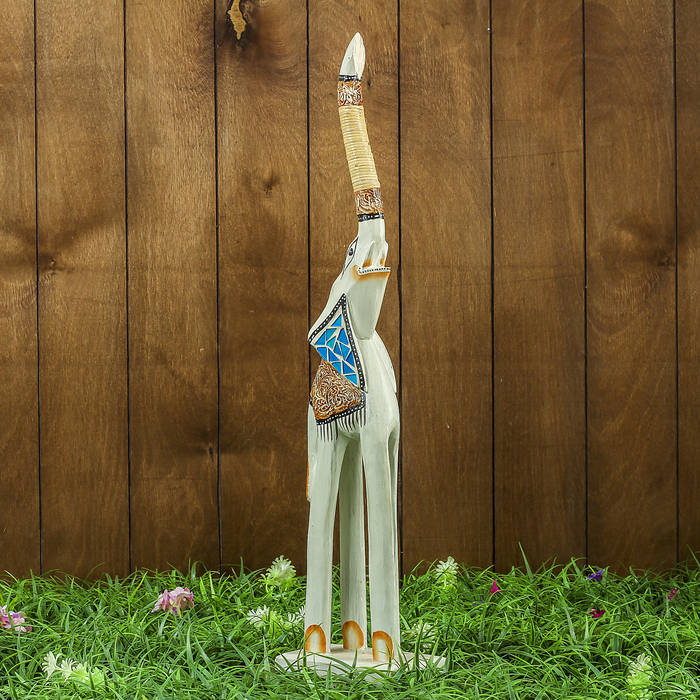 Сувенир дерево "Слон светлый" 14х9х60 см