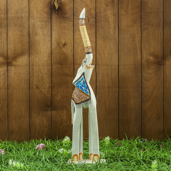 Сувенир дерево "Слон светлый" 14х9х60 см