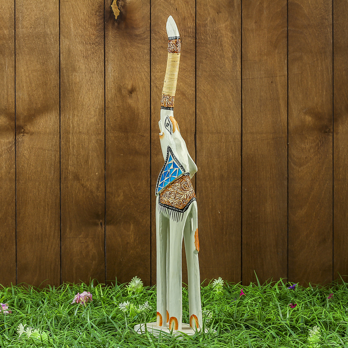 Сувенир дерево "Слон светлый" 14х9х60 см