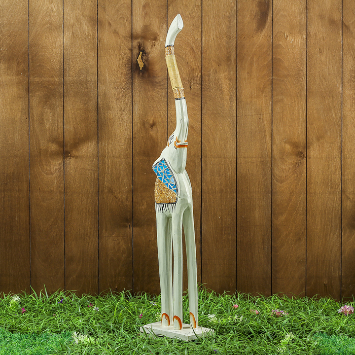 Сувенир дерево "Слон светлый" 16х9х80 см