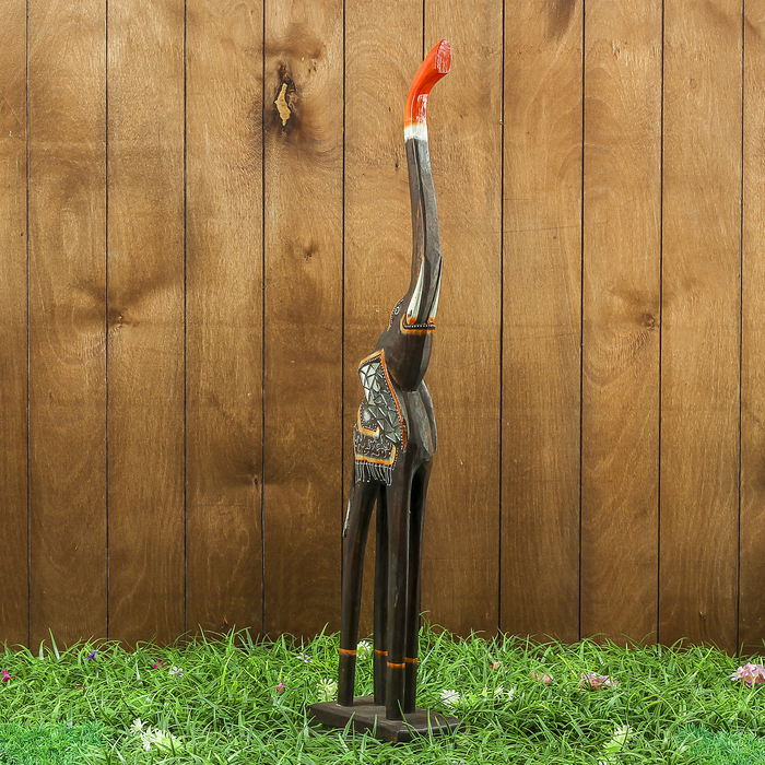 Сувенир дерево "Слон тёмный" 16х9х80 см