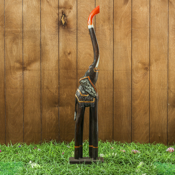 Сувенир дерево "Слон тёмный" 16х9х80 см