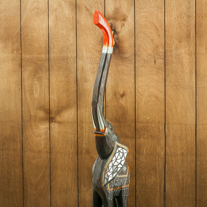 Сувенир дерево "Слон тёмный" 16х9х80 см