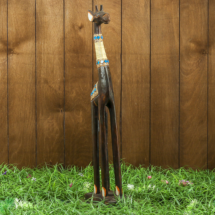 Сувенир дерево "Жираф тёмный" 15х8х60 см