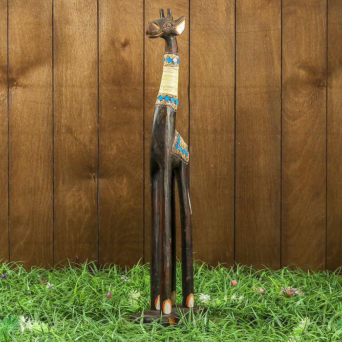 Сувенир дерево "Жираф тёмный" 15х8х60 см